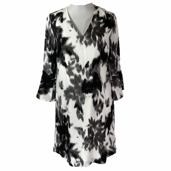 Banana Republic floral bell sleeve shift dress M - Picture 4 of 7